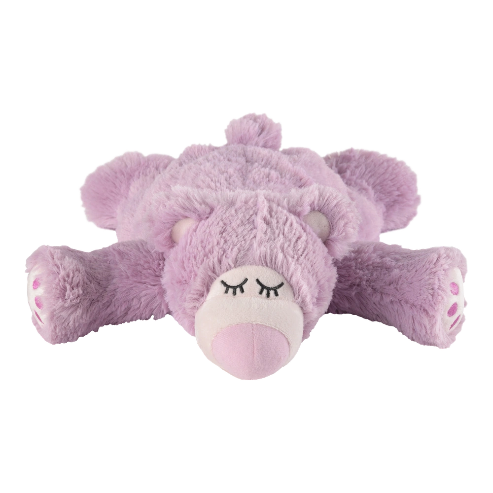 Magnetronknuffel Warmies® sleepy bear lila