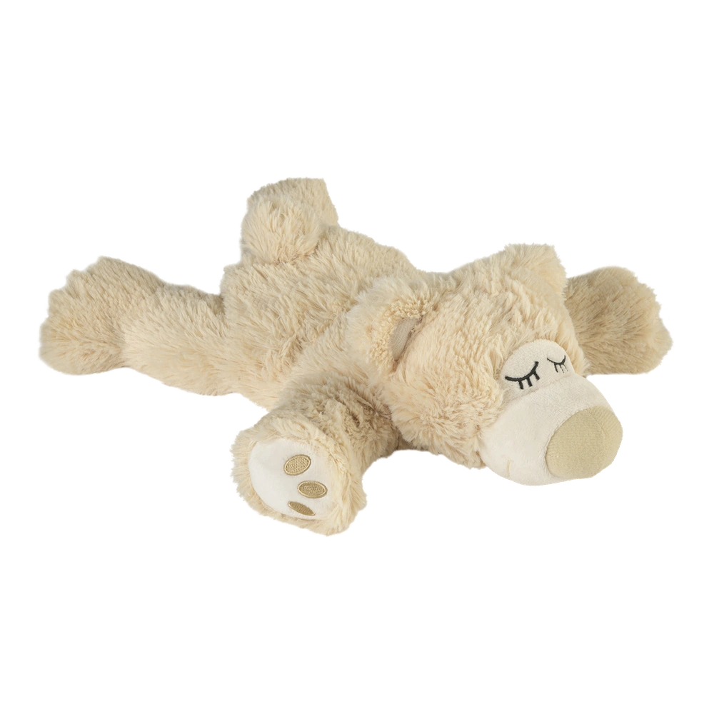 Magnetronknuffel Warmies® sleepy bear beige