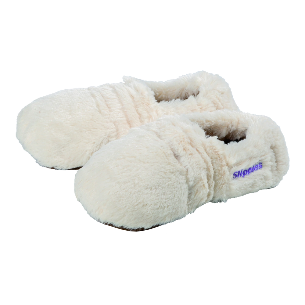 Mikrowellen-Wärmestofftier Warmies® Slippies® deluxe creme Plüsch Gr.36-40