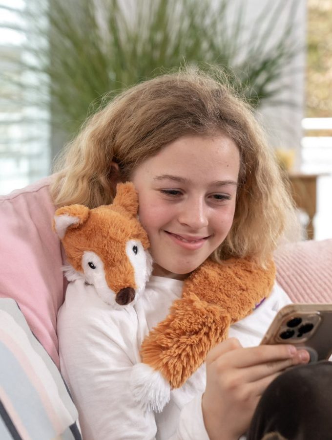 Magnetronknuffel Habibi® Nekwarmer Vos
