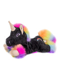 Magnetronknuffel Habibi® Eenhoorn zwart/regenboog