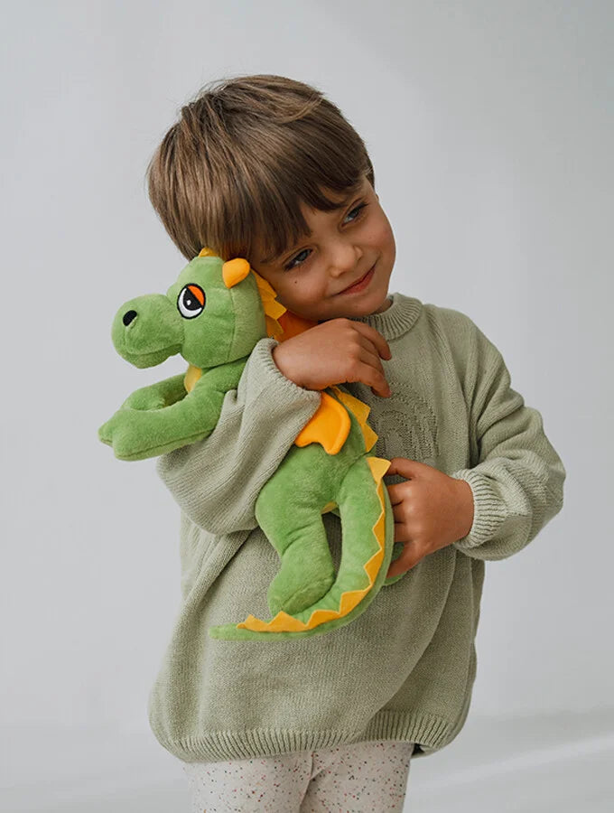 Magnetronknuffel Habibi® geluksdraak groen