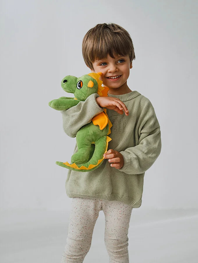 Magnetronknuffel Habibi® geluksdraak groen