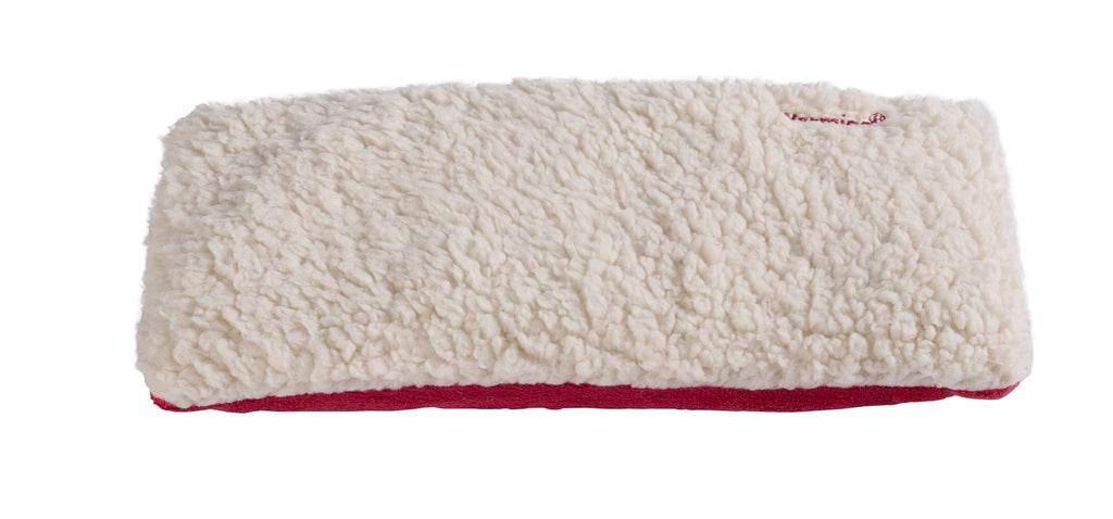 Magnetronknuffel Warmies® Hot-Pak® sherpa beige/rood