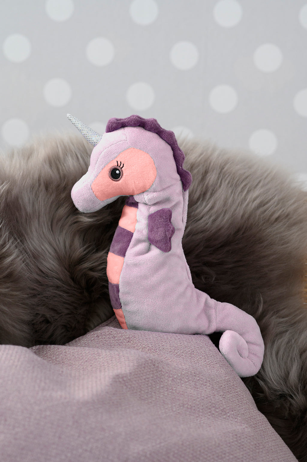 Magnetronknuffel Warmies® MINIS Zee-eenhoorn