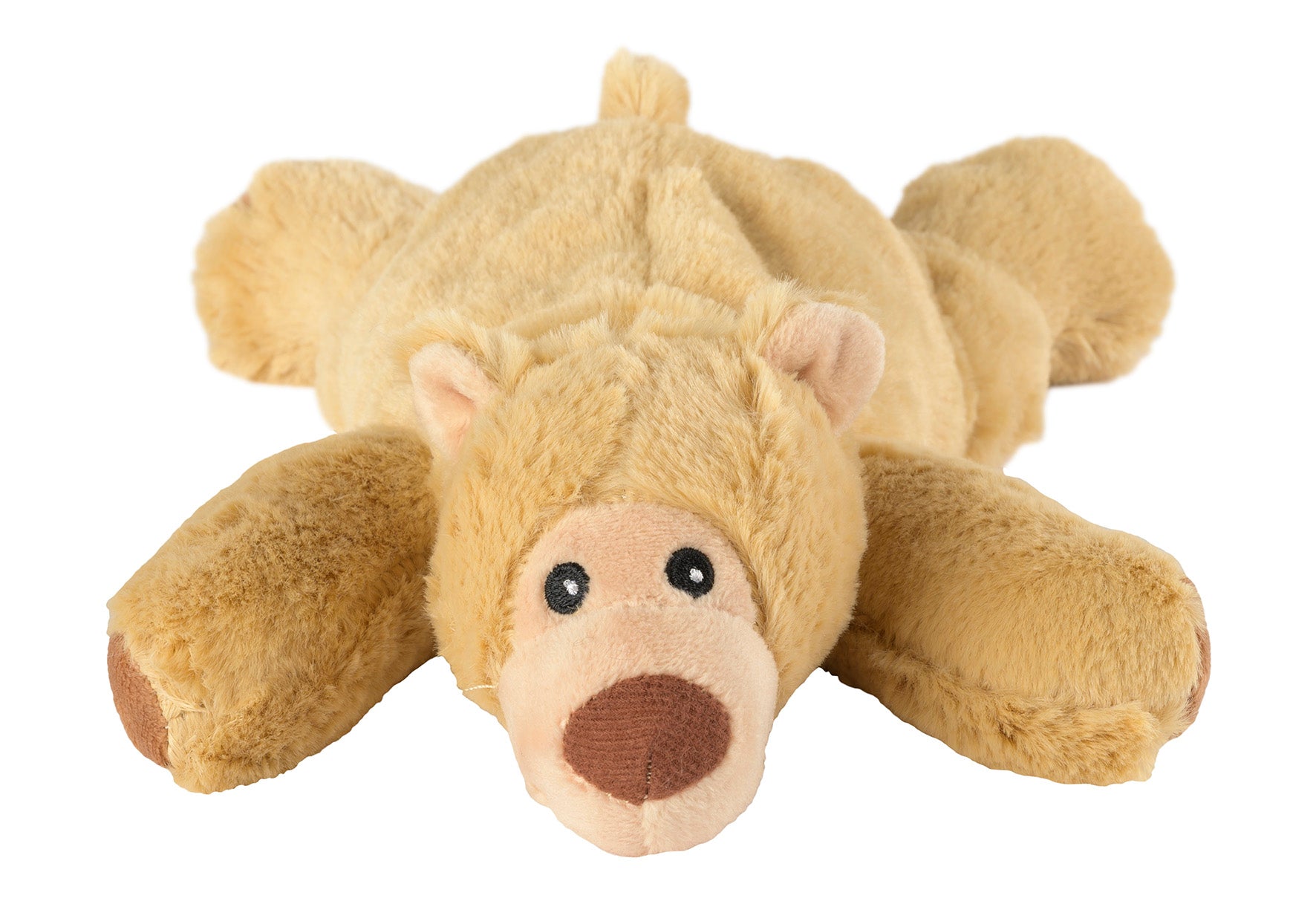 Magnetronknuffel Warmies® MINIS beer liggend