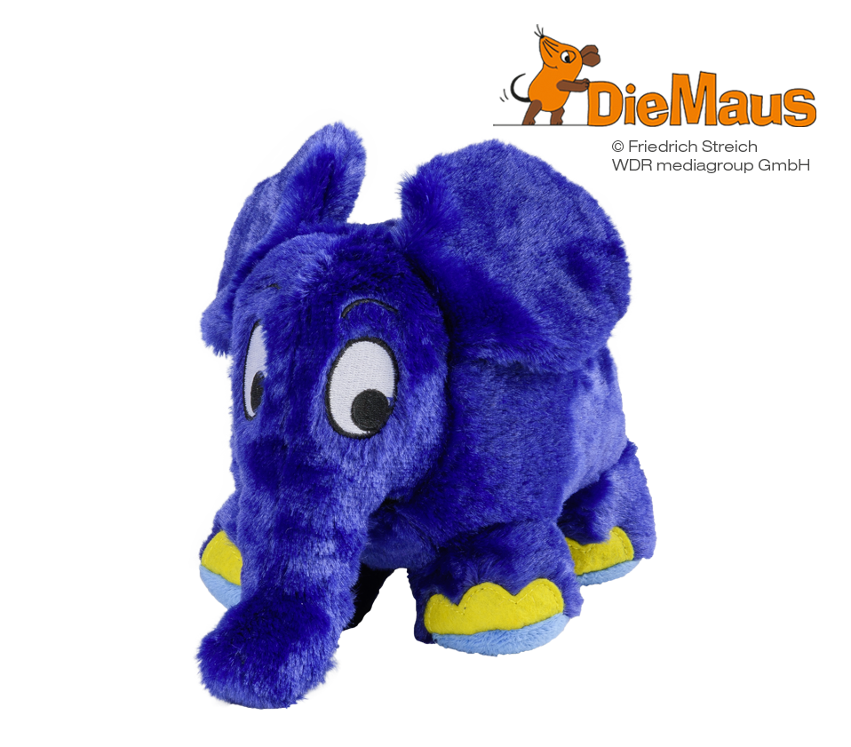 Magnetronknuffel Warmies® VIPS der blaue elefant