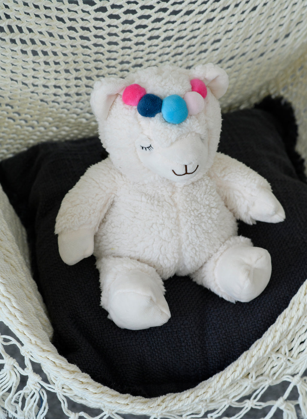 Magnetronknuffel Warmies® alpaka