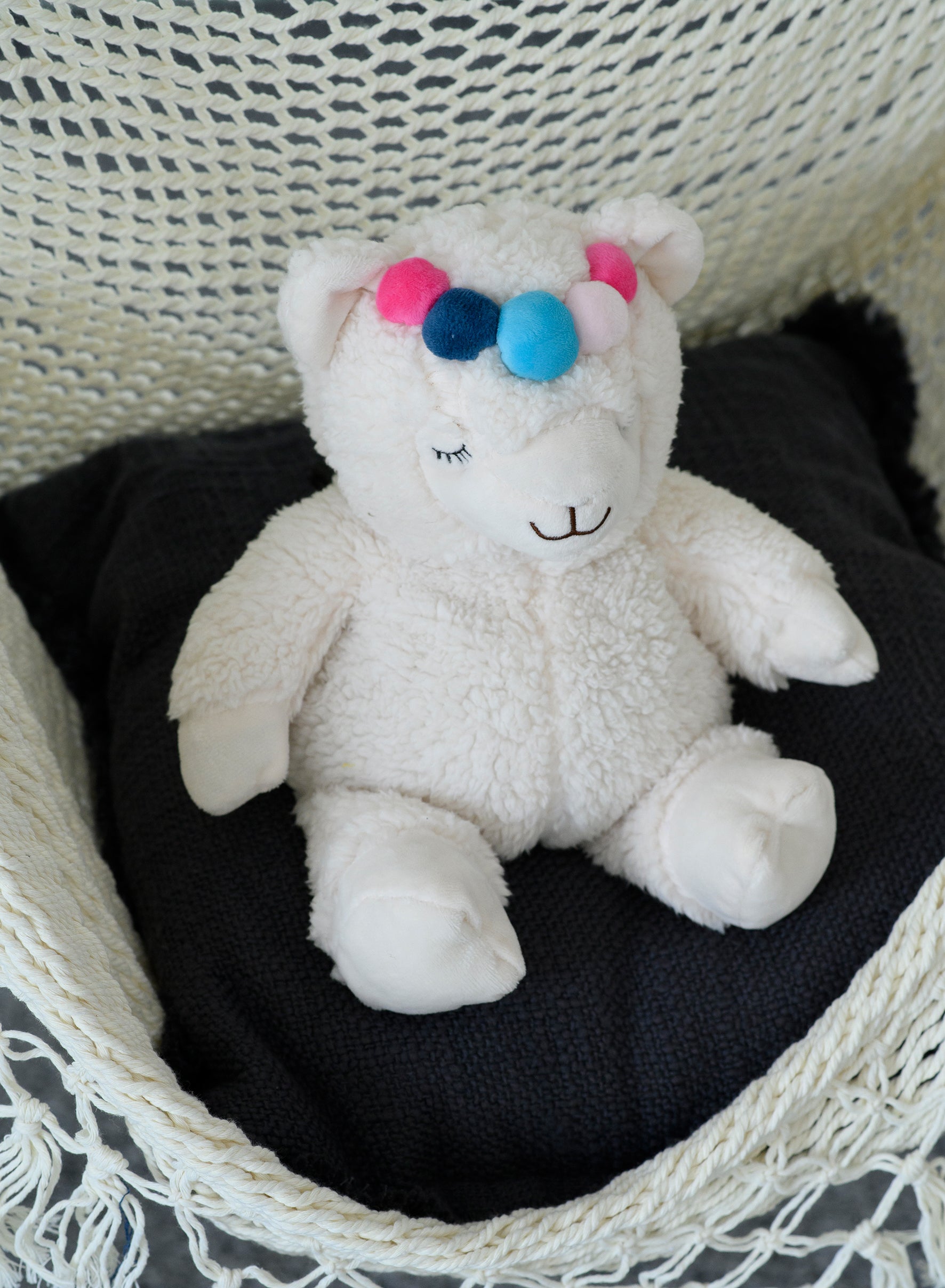 Magnetronknuffel Warmies® alpaka