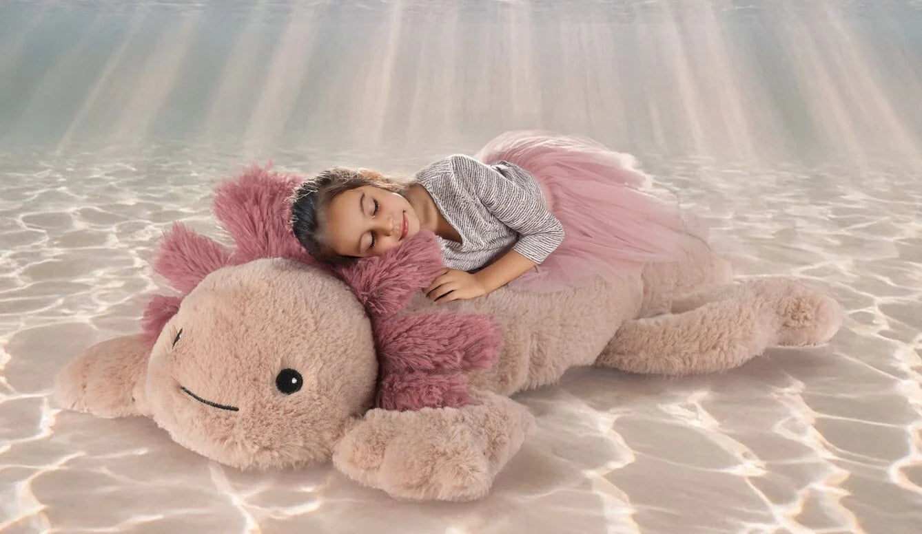 Magnetronknuffel Warmies® axolotl