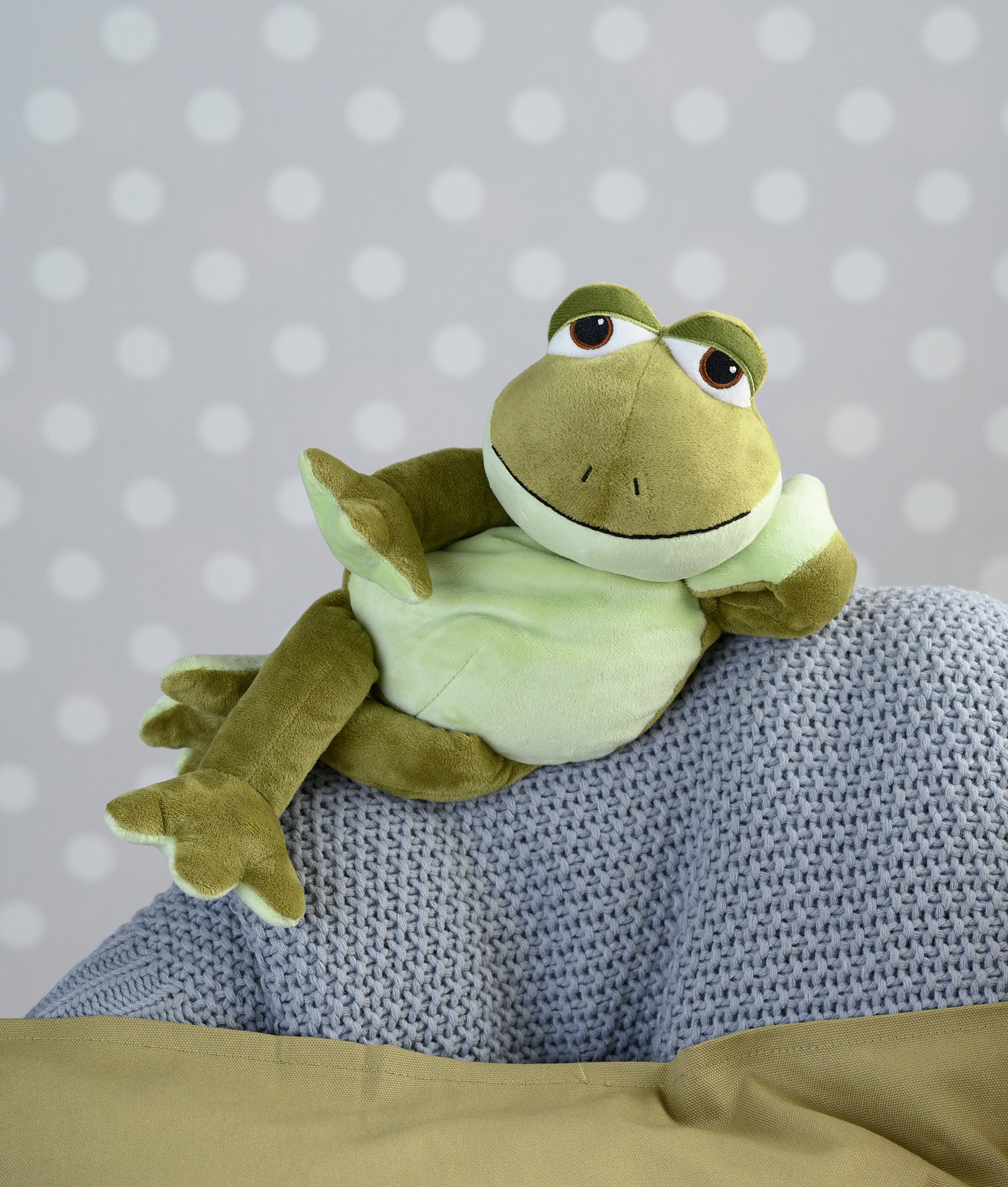 Magnetronknuffel Warmies® kikker II