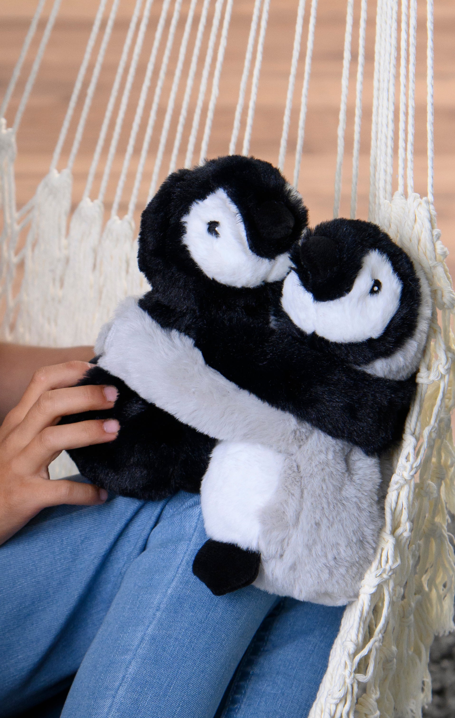 Magnetronknuffel Warmies® knuffelvrienden pinguïn