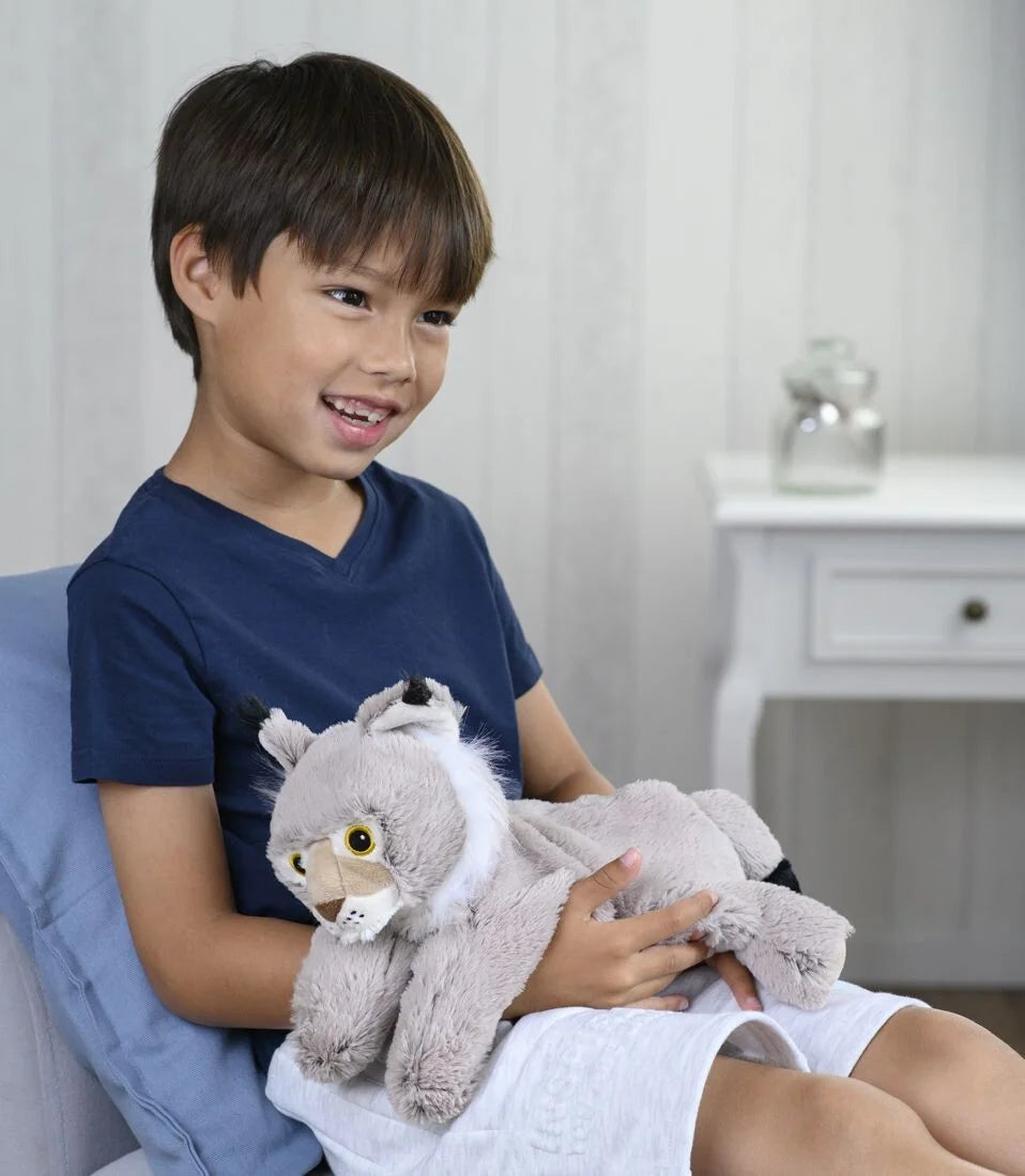 Magnetronknuffel Warmies® lynx