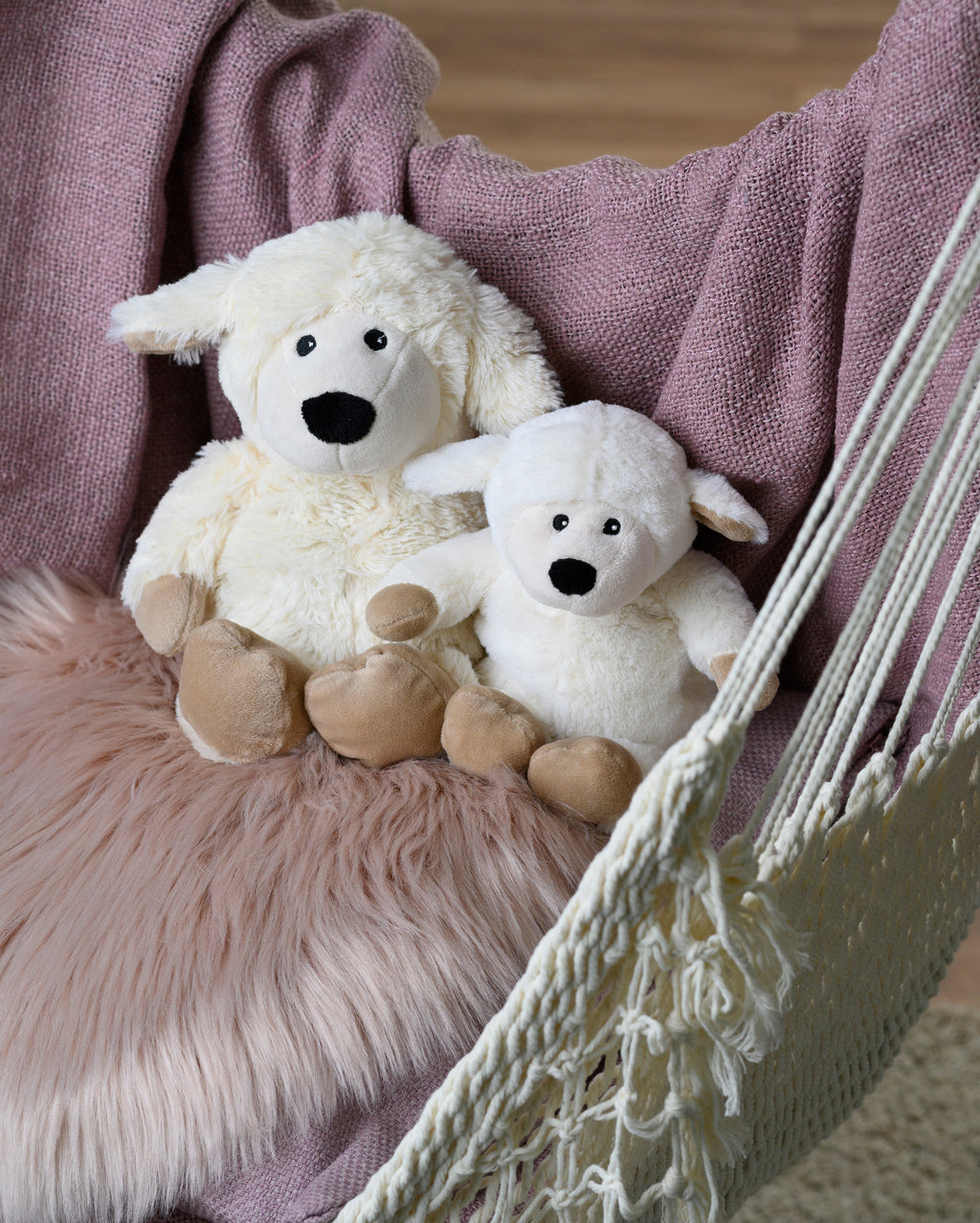 Magnetronknuffel Warmies® schaap lavendi