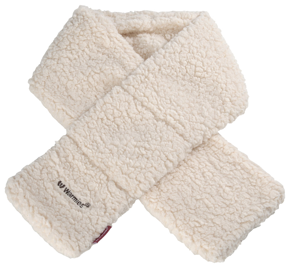 Magnetronknuffel Warmies® sjaal sherpa beige