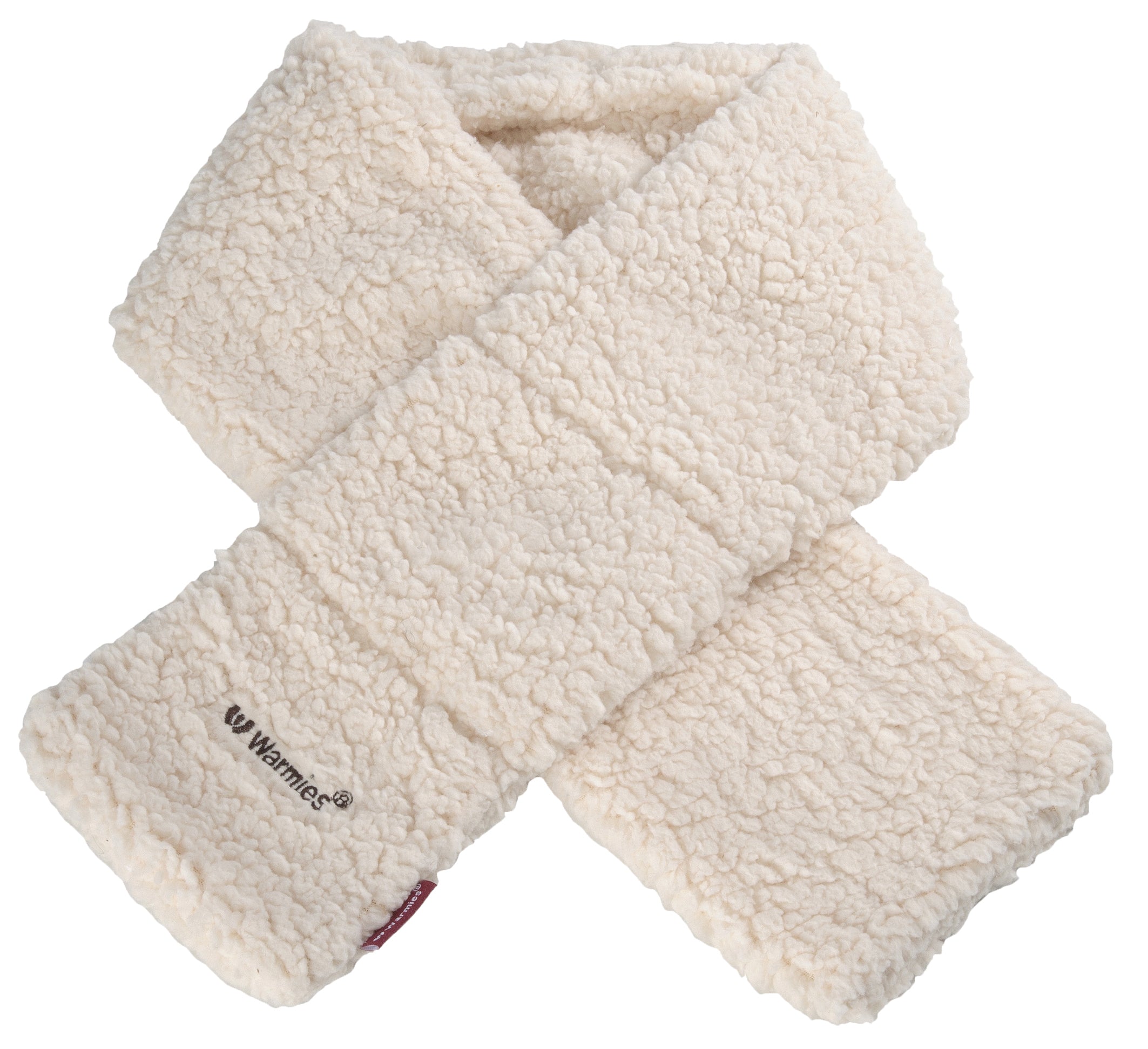 Magnetronknuffel Warmies® sjaal sherpa beige
