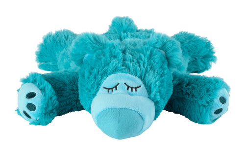 Magnetronknuffel Warmies® sleepy bear turquoise
