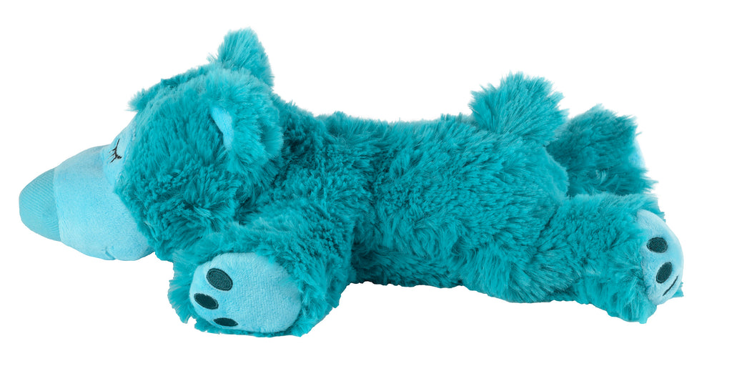 Magnetronknuffel Warmies® sleepy bear turquoise