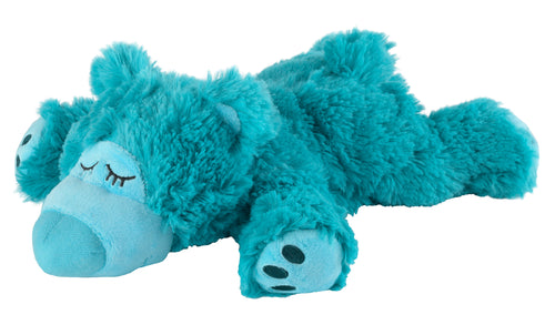 Magnetronknuffel Warmies® sleepy bear turquoise